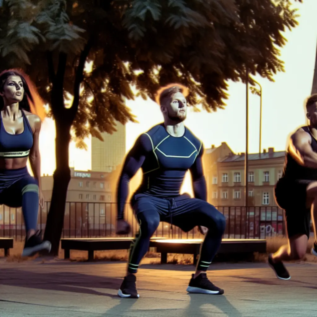 Społeczność SporttGear podczas treningu grupowego